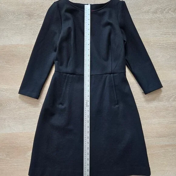 Spanx Perfect A-Line 3/4 Sleeve Dress Black Small Work Travel Business Chic  NWOT